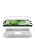 Belkin OVA136ZZ iPhone 15 Plus Screen Force Temperli Cam İşlemli Ekran Koruyucu - 1