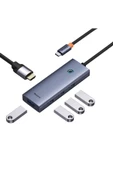 Baseus   Ultra Joy 5in1 Multifonksiyonal Type-C Hub Dock Station - 4