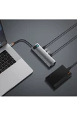 Baseus Metal Gleam 11in1 Multifonksiyonel Type-c Hub Dock Station Modern Tasarım 431550 - 6