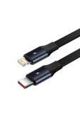 Baseus   2in1 Makaralı 30w Hızlı Şarj Type-c + Lightning Iphone Araç Şarj Cihazı Siyah - 4