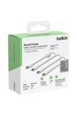 Belkin   Type-C to Type-C Örgülü Kablo 1 Metre (İkili Paket) - Beyaz - 4