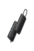 Memo   Baseus Lite Series 6 Portlu 100w Type-c + Pd Hub Adaptör Çoklayıcı Siyah - 1