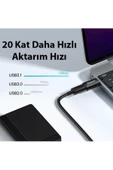 Baseus   Usb 3.1 To Type-c Dönüştürücü Adaptör Mini Otg Ingenuity Series Siyah Uyumlu - 4