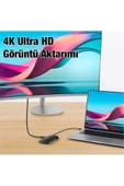 Memo   Baseus Lite Series 6 Portlu 100w Type-c + Pd Hub Adaptör Çoklayıcı Siyah - 7