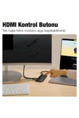 Memo   Baseus Lite Series 6 Portlu 100w Type-c + Pd Hub Adaptör Çoklayıcı Siyah - 6