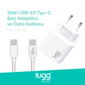 Tugg Germany Orjinal Hızlı Şarj Cihaz Seti 25W Type-C - Type-C 104304 - 1