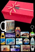 Dubai Hediye Kutusu 10 Parça Kupa Magnet Anahtarlık Kutu thumbnail 6