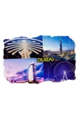 Dubai Temalı Fresco Magnet thumbnail 3