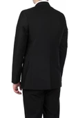 Siyah Gabardin Mono Yaka Astarlı 6 Drop Comfort Fit Rahat Kesim Takım Elbise 1001195010 - 3