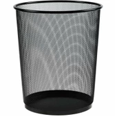 Gen-Of Metal Delikli File Çöp Kovası Siyah 10 Lt - 1