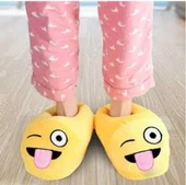 Peluş Emoji Terlik Panduf Ev Patiği - 4