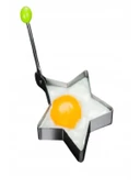Metalik Yıldız Şeklinde Metal Omlet Yumurta ve Krep Kalıpları - 1