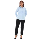 Cotton Klasik Büyük Beden Ofis Okul Gömlek - 2