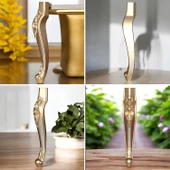 Rosa Masa Dresuar Ayağı 75 cm Plastik Gold Altın Ayak Mutfak Yemek Masası Mobilya Ayakları thumbnail 6