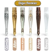 Rosa Masa Dresuar Ayağı 75 cm Plastik Gold Altın Ayak Mutfak Yemek Masası Mobilya Ayakları thumbnail 7