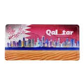 Katar Temalı Plaka Magnet thumbnail 1