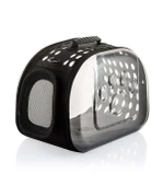 Şeffaf Uzay Kapsülü Nefes Alabilir & Katlanabilir Kedi-Köpek Taşıma Çantası - Siyah - 3