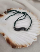 Asansör bileklik Zirkon Kararmaz Çelik Ayarlanabilir Ölçü Moda Bileklik thumbnail 3