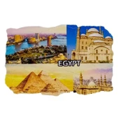 Mısır Temalı Fresco Magnet thumbnail 1