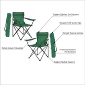 Plaj Sahil Kumsal Balıkçı Bahçe Balkon Havuzbaşı Tekne 7 Parça Katlanır Şemsiye Koltuk Masa Seti - 5