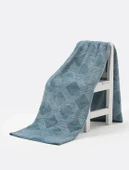 Özdilek Trendy Embos Tek Kişilik Battaniye (155x220)-Art Deco Mavi - 2