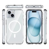 iPhone 15 Kapak Magsafe Şarj Özellikli Airbagli Şeffaf Redclick İncek Kapak thumbnail 3