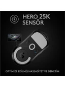 Logitech G PRO X Superlight 910-005881 Siyah Lightspeed Hero Şarjlı Optik Kablosuz Oyuncu Mouse - 5