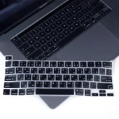 MacBook Pro Touch Bar Klavye Koruyucu Arapça US Enter Silikon İnce 13 M1-M2 ve 16 inç Uyumlu thumbnail 3