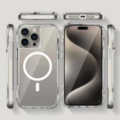 iPhone 15 Pro Max Kapak Magsafe Şarj SGS Military Sertifikalı Şeffaf Redclick İncek Kapak thumbnail 8