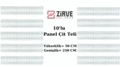 Zirve Tel Örgü 100cm Panel çit ve Çim Çit Direği (Aksesuarsız) - 1