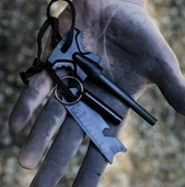 Zhltools Acil Durum Magnezyum Çubuk Çakmak Taşı Hayatta Kalma Ateş Başlatıcı Çakmak Kiti ve Düdük - 6