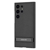 Galaxy S24 Ultra Kılıf Kamera Korumalı Karbon Tasarım Redclick Droga Standlı Kartlıklı Kapaklı Kılıf thumbnail 4