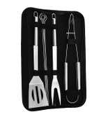 Valkyrie 7 Parça Çantalı Mangal Barbekü Maşa Spatula Seti Paslanmaz Çelik 1. Kalite - 9