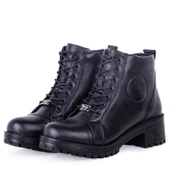 Pierre Cardin 54062 Kadın Hakiki Deri Fermuarlı Bağcıklı Bot - 2