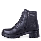 Pierre Cardin 54071 Kadın Hakiki Deri Fermuarlı Bağcıklı Bot - 4