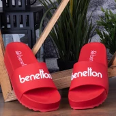 Benetton 1212 Günlük Yüksek Taban Kadın Terlik - 4