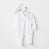 KızBebek Tulum Takım Romper Band Set Have A Nice Day AC24653 thumbnail 2