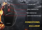 Gomax M3 Led Aydınlatmalı Optik Kablolu Oyuncu Mouse 3200Dpi - 6