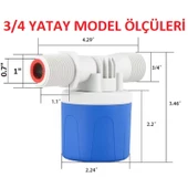 Yate10 3/4 Yüzen Tip Otomatik Su Deposu Flatörü - 3