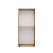 Oryana 2 Kapaklı Gardırop-Koyu Ceviz 90x210x62 cm - 2