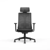 Leader File Sırtlı Multi Mekanizma Ofis Koltuğu-Siyah 67x118-5-128,5x 70 cm (GxYxD) - 2