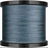 Hokkaido STRIKE 0.18 Mm X4-4 Katlı 1000 Metre,8.2 kg Çeker ,Gri Renkli İp,örgü,ipek Misina - 2