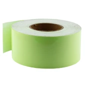 Fotolümen Gece Parlayan 7.5 cm Yeşil Reflektörlü Fosforlu Reflektif Düz Şerit Bant 5 Mt İkaz Bandı thumbnail 5