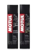 Motul Zincir Temizleme Spreyi - C1 C4 Set 400ml 2025 ÜRETİM - 1