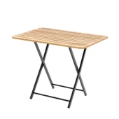 Eportatif Katlanır 4 Kişilik Bahçe Masası Bistro Masa 55x90 Çam 1424 thumbnail 1