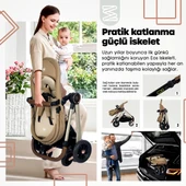 Baby Home Yeni Doğan 7 In 1 Full Set 1012 Travel Sistem Bebek Arabası Ve 330 Sallanır Ana Kucağı - 10