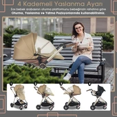 Baby Home Yeni Doğan 7 In 1 Full Set 1012 Travel Sistem Bebek Arabası Ve 330 Sallanır Ana Kucağı - 9