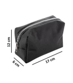 Voice Clutch Seyahat Makyaj Organizeri Kozmetik Çantası Kumaş - 250 Siyah - 2
