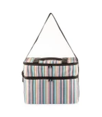 Kamp Piknik Termal Soğutucu Yalıtımlı Buzluk Termos Çanta - 960 Çizgi Desenli - 3