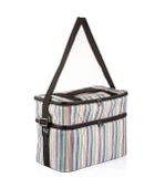Kamp Piknik Termal Soğutucu Yalıtımlı Buzluk Termos Çanta - 960 Çizgi Desenli - 1